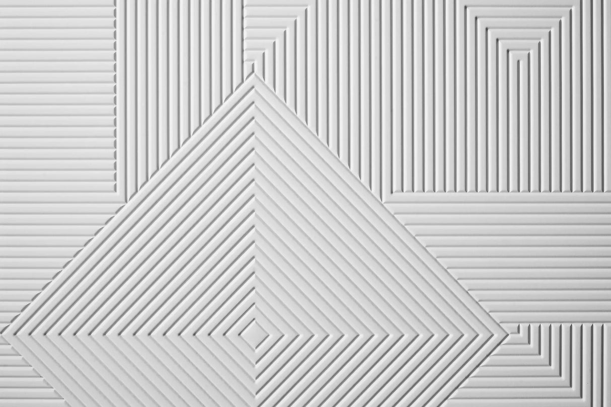 Decorative Wall Panels Mirage White - horizontal close-up