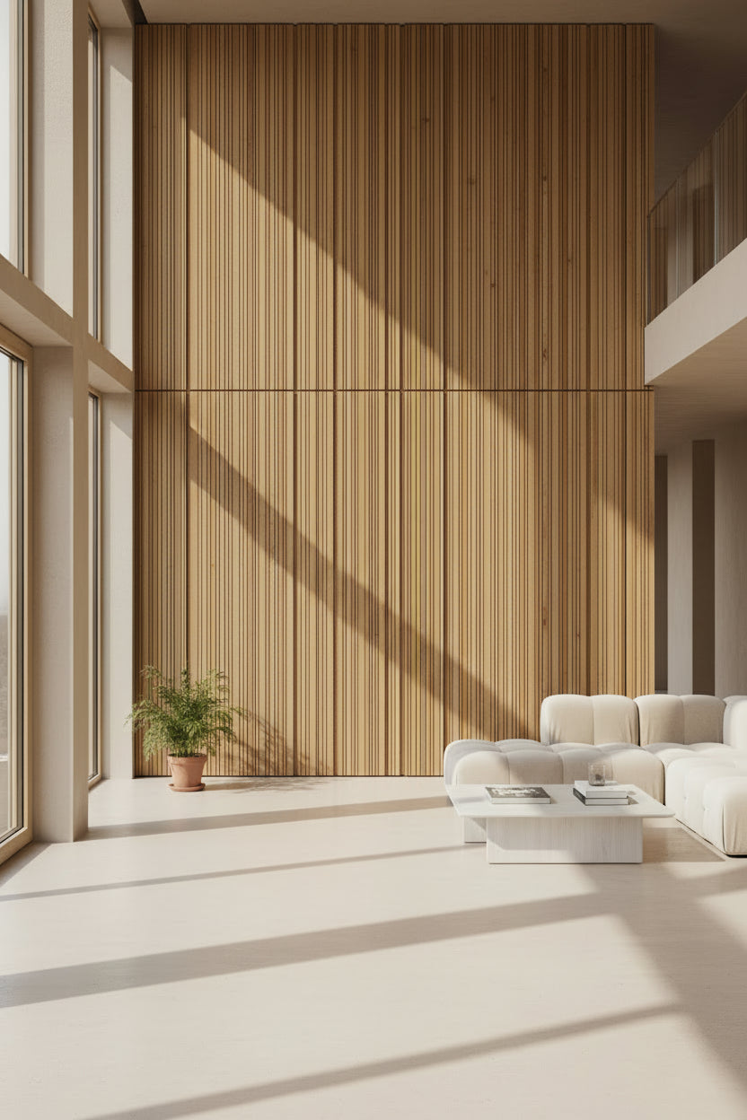 Bamboo mix panel on white background