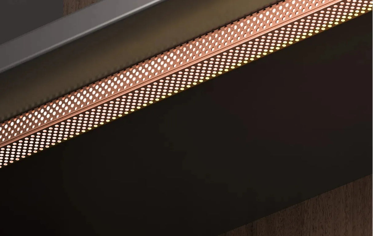 Micro-Perforated Aluminium LED Channel 3D Windlight System Copper- Ply Online