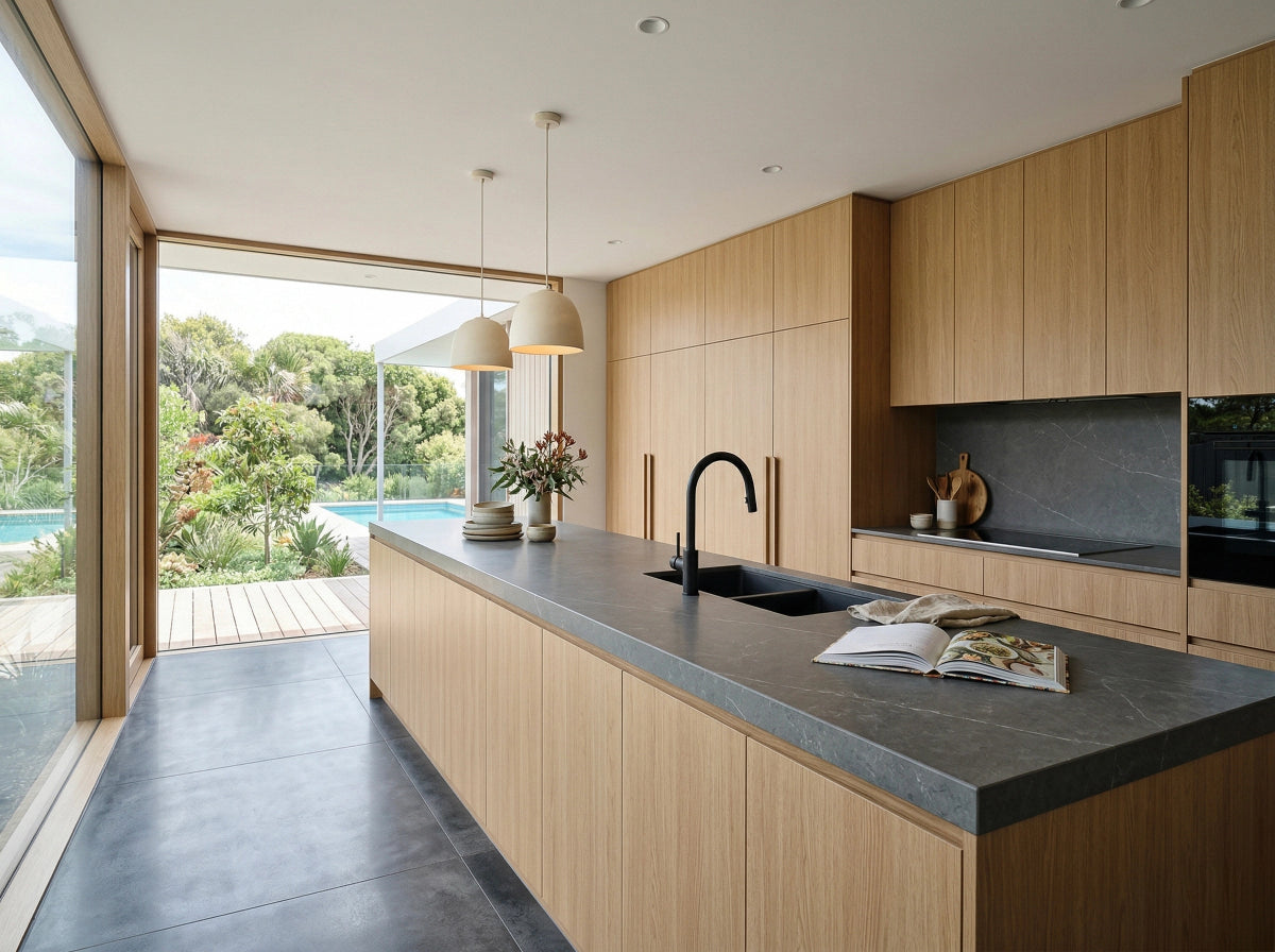 White Oak Timber Veneer Panel A/B UV-Coated FOSB 19x2745x1220 mm - Ply Online