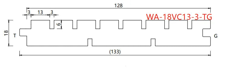 Bamboo Acoustic Interior Cladding Natural T&G 2900x128x18mm - Ply Online
