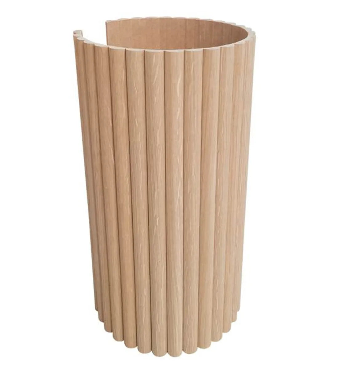 Half Dowel Pine Wood Flexible Wall Panels 7.7x2440x1220mm - Ply Online