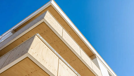 Building design with plywood structural insulated panel options.