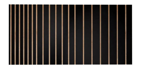 Interior Wall Cladding Black Grooved Panel