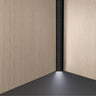 Micro-Perforated Aluminium LED Channel 45­° Matt Black close-up - 
Ply Oline