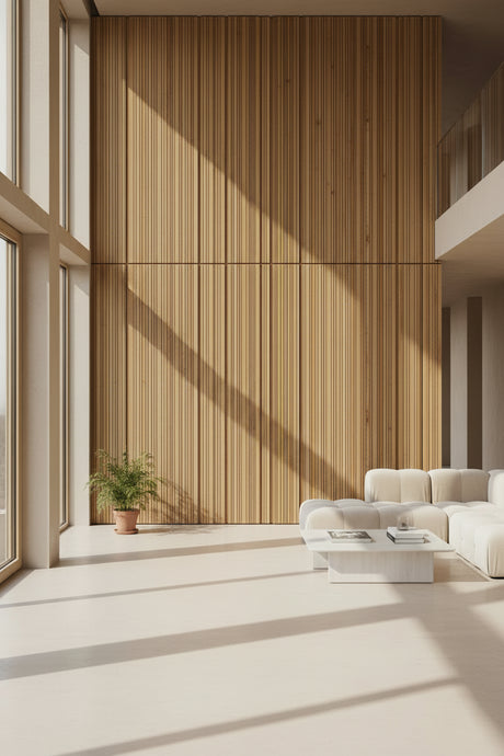 Bamboo mix panel on white background