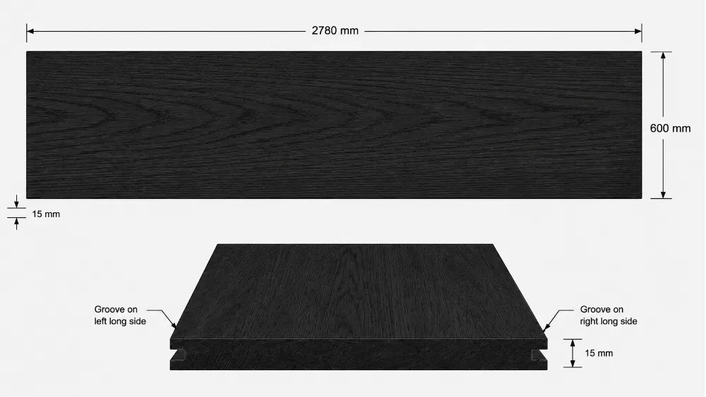 Black Oak Veneer T&G Wall Panel UV-Coated A/BB - Ply Online