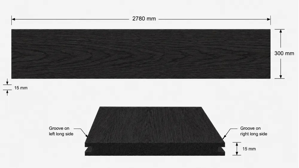 Black Oak Veneer T&G Wall Panel UV-Coated A/BB - Ply Online