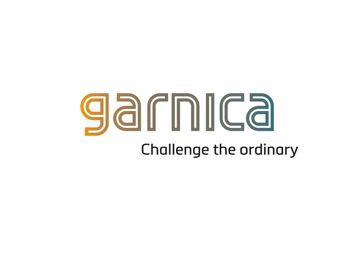 Garnica logo with tagline 'Challenge the ordinary' on a white background