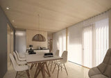 Messmate ceiling and wall lining in the Interior