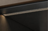Micro-Perforated Aluminium LED Channel R1 Wind System Matt Black - Ply Online