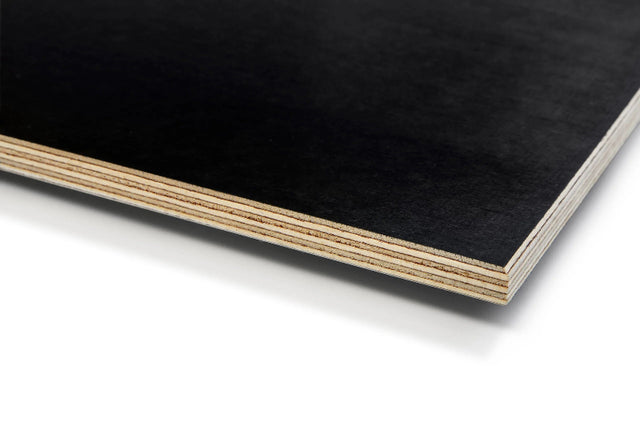 Riga Form Black Birch Plywood on a white background