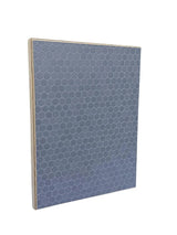 Riga_Hive_Silvergrey_Birch_Plywood sample 9mm upright on a white background