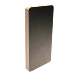 Riga_Leather_Black_Birch Plywood EXT LN sample upright on a white background