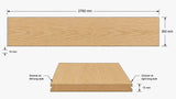 White Oak Veneer T&G Wall Panel UV-Coated A/BB - Ply Online