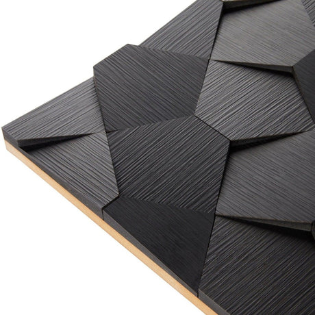 Architectural Panel Carapace Black (sample 600x600mm) - Ply Online