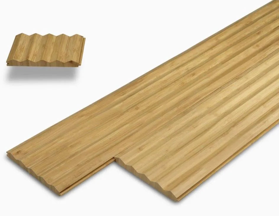 Bamboo Cladding Angle Limewash T&G 2900x140x15mm - Ply Online