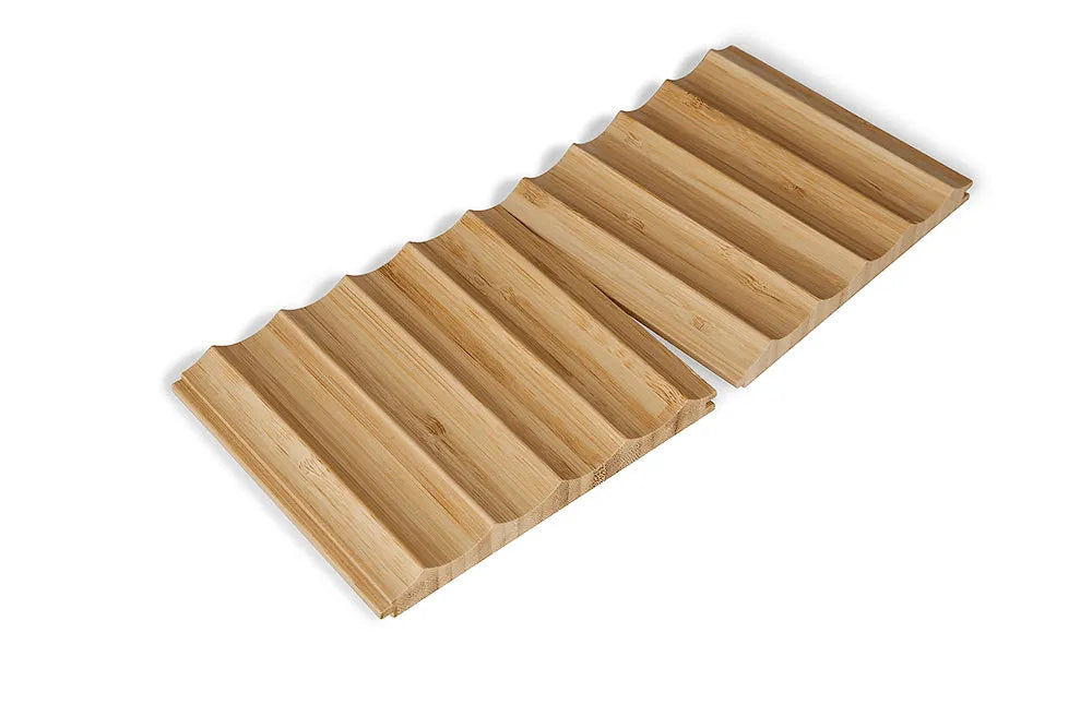 Bamboo Cladding Ripple Natural T&G 2900x140x15mm - Ply Online