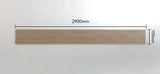 Bamboo Cladding Ridge Limewash 100x10mm 2.9m