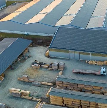 View of timber depot