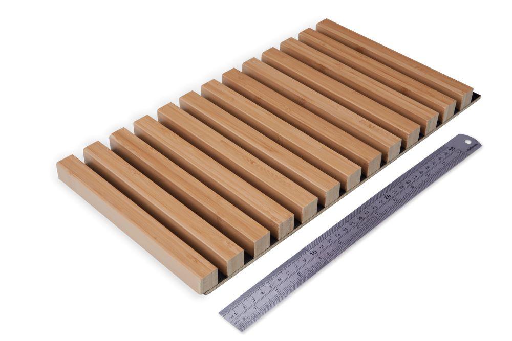 Flexible Acoustic Slat Wall Bamboo Panel 2900x400x25mm - Ply Online