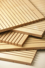 Grooved Birch Sound Dampening Panels 15x2500x600 mm - Ply Online
