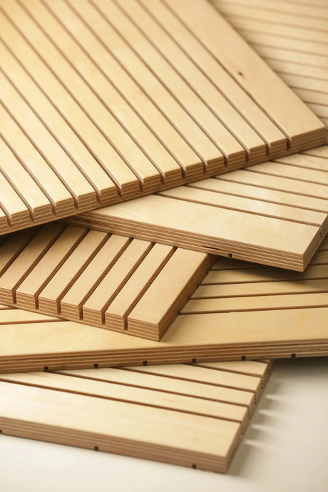 Grooved Birch Sound Dampening Panels 15x2500x600 mm - Ply Online
