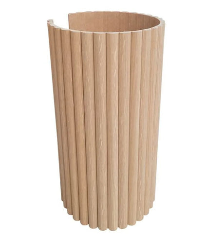 Half Dowel Pine Wood Flexible Wall Panels 7.7x2440x1220mm - Ply Online