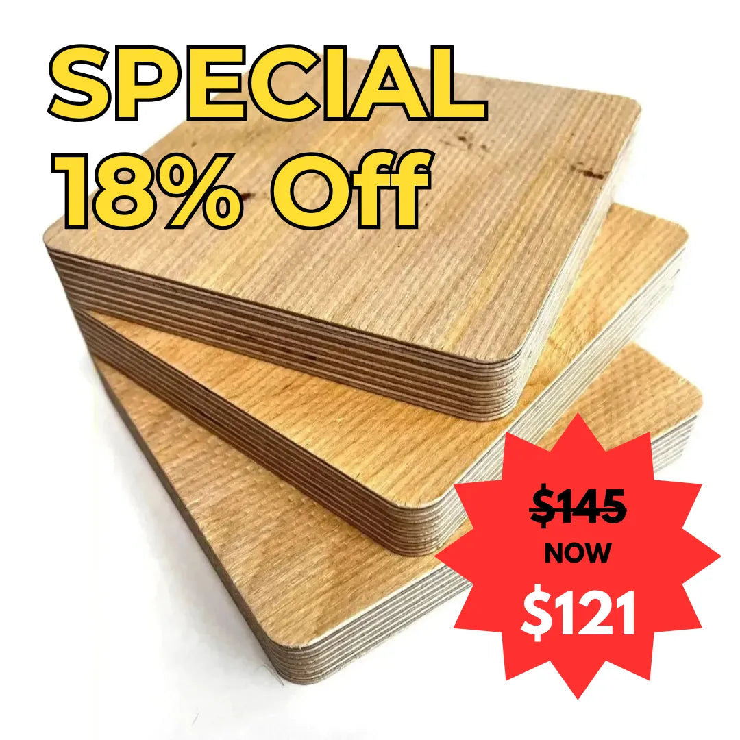  Birch Plywood Heavy-Duty C/C 2465x1250x21mm samples on white background - EOFY Special 2025