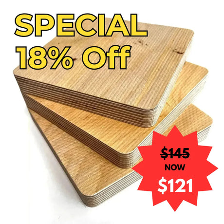  Birch Plywood Heavy-Duty C/C 2465x1250x21mm samples on white background - EOFY Special 2025