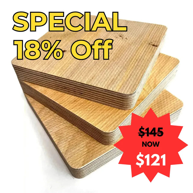  Birch Plywood Heavy-Duty C/C 2465x1250x21mm samples on white background - EOFY Special 2025