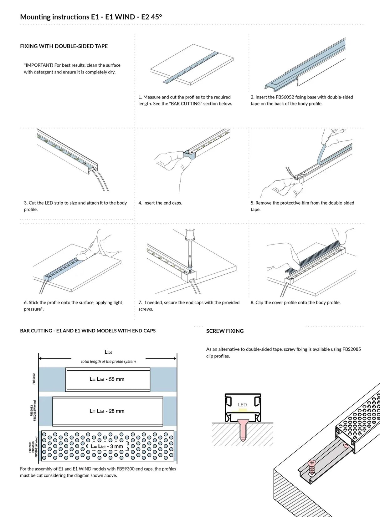 Micro-Perforated Aluminium LED Channel R1 Wind System - Ply Online
