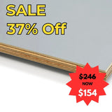 Riga Form Grey Plywood on the white background - EOFY prices