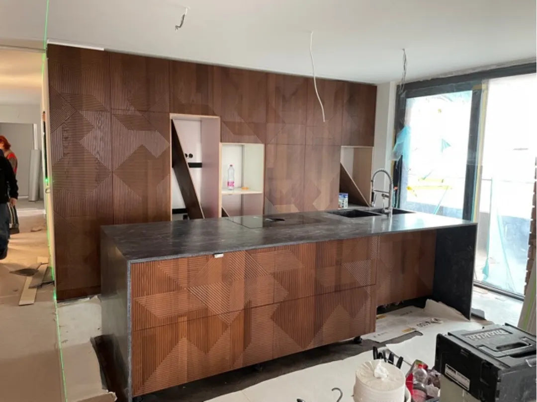 Kitchen construction with Decorative Wall Panels Mirage - Ply Online