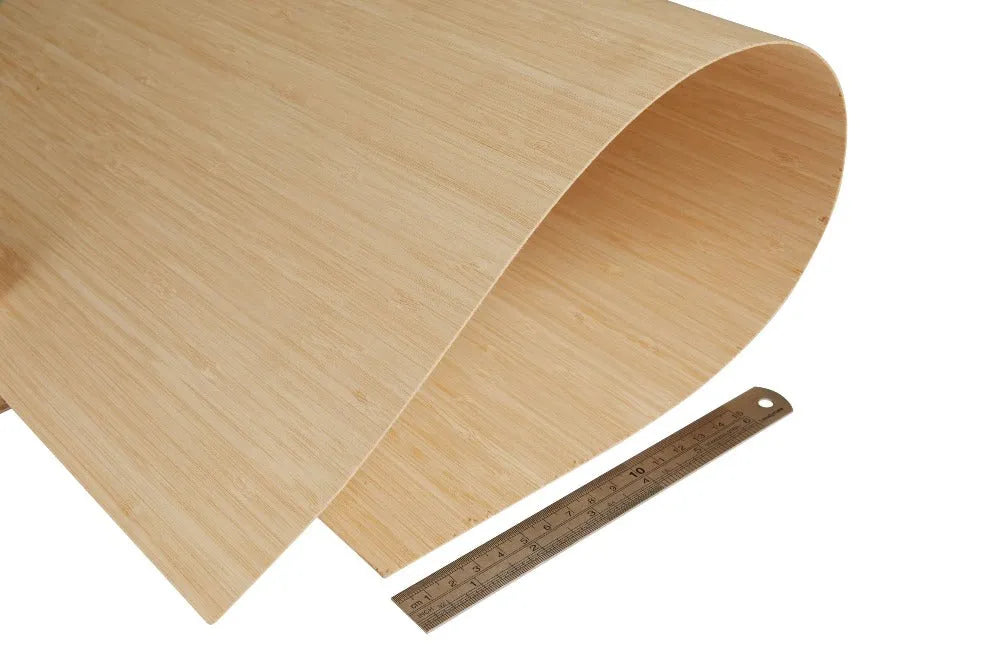 Natural Bamboo Plywood 0.9 mm, 3 plies, narrow grain, laser safe- 4 sizes available - Ply Online