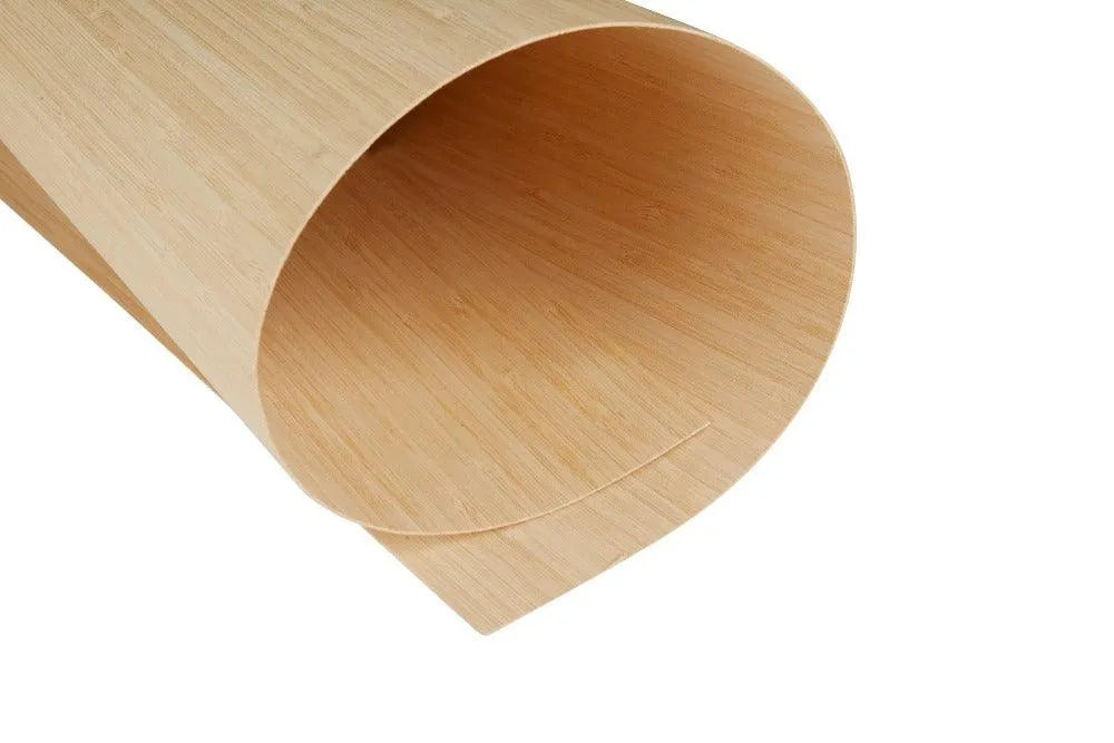 Natural Bamboo Plywood 0.9 mm, 3 plies, narrow grain, laser safe- 4 sizes available - Ply Online