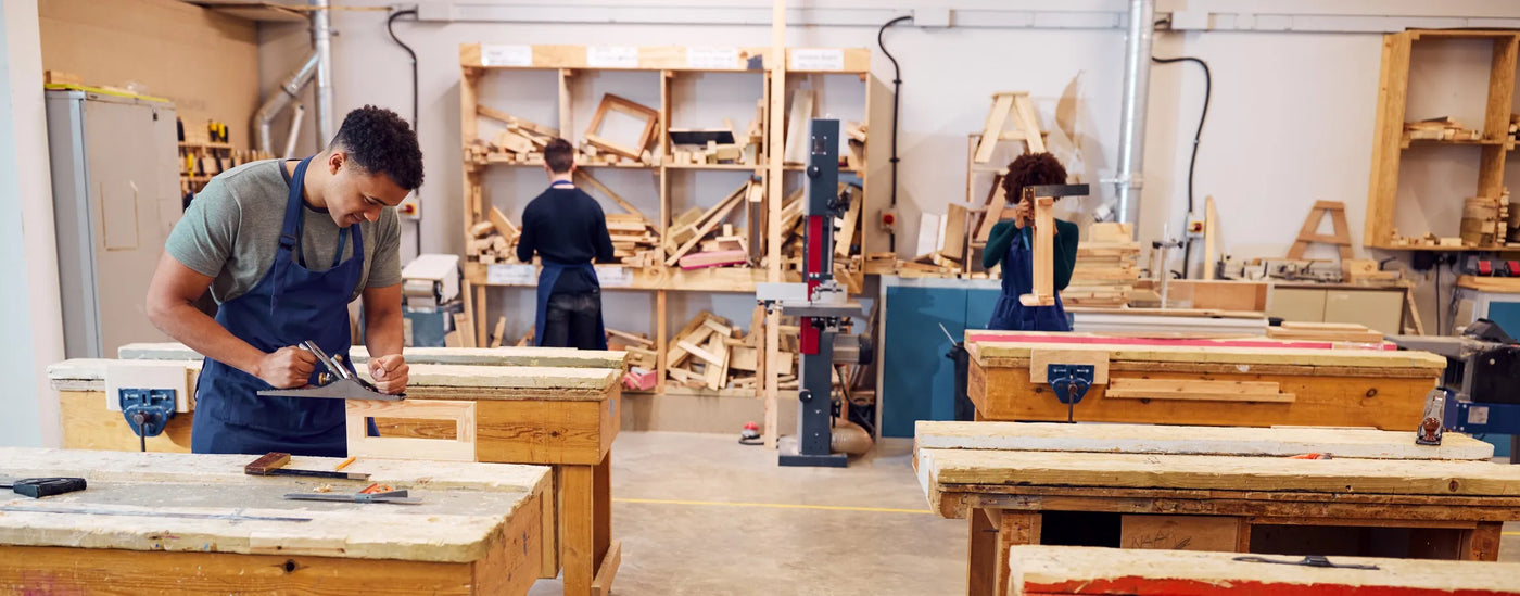 People in woodworking class - Plywood Academy by Ply Online
