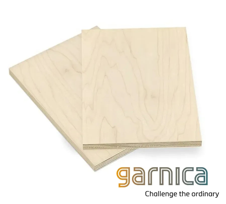 European Poplar Plywood B/BB 15x2440x1220 mm Samples b- Ply Online Garnica 