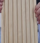 Half Dowel Pine Wood Flexible Wall Panels sample
