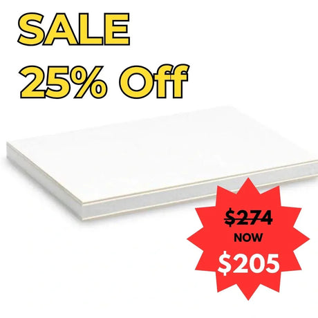 Ultralight White Sandwich Panel with a red sale label indicating 25% off and a new price of $205 - End of fin. year sale
