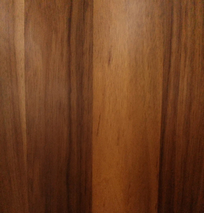 Close-up of a wood veneered FOSB sheet surface with visible grain and texture