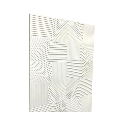Architectural 3D MDF Wall Panel Zen White sample