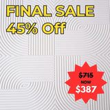 Final sale advertisement with 45% off and price reduction on the Architectural Panel Zen background - EOFY