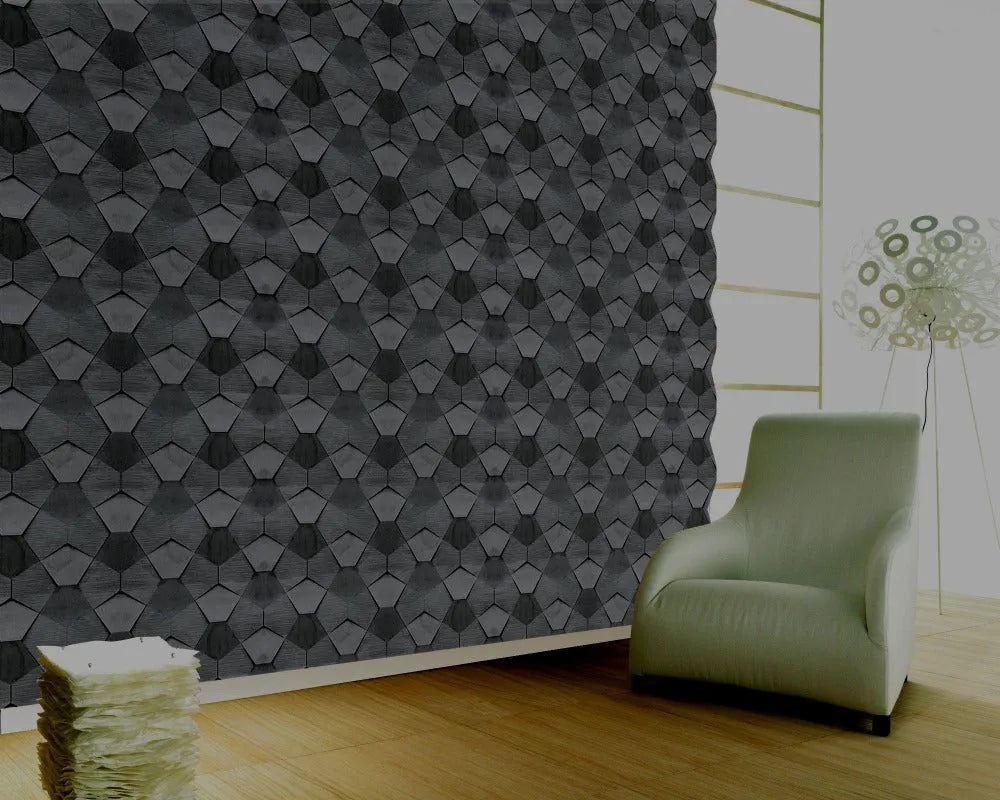 Architectural Panel Carapace Black (sample 600x600mm) - Ply Online