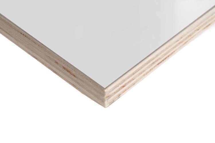 Italian Poplar Plywood HPL Abet 410 White 18mm - Ply Online