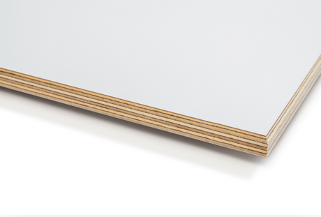 Riga Mel White Melamine Baltic Birch Plywood 18mm - Ply Online